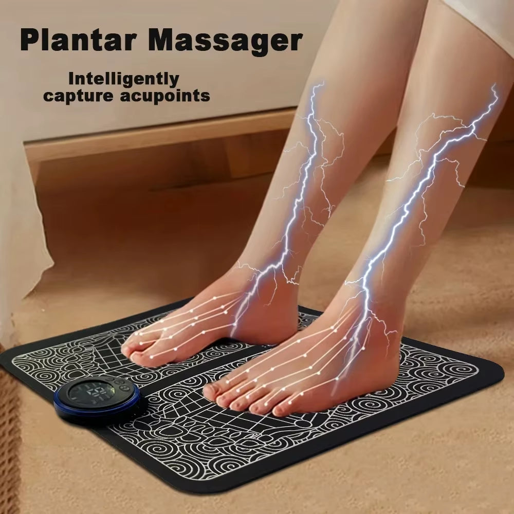 Electric Foot Massager Pad Muscle Massage Relaxation Trainer for Massage Fitness Outdoor Sport Home Family Relax