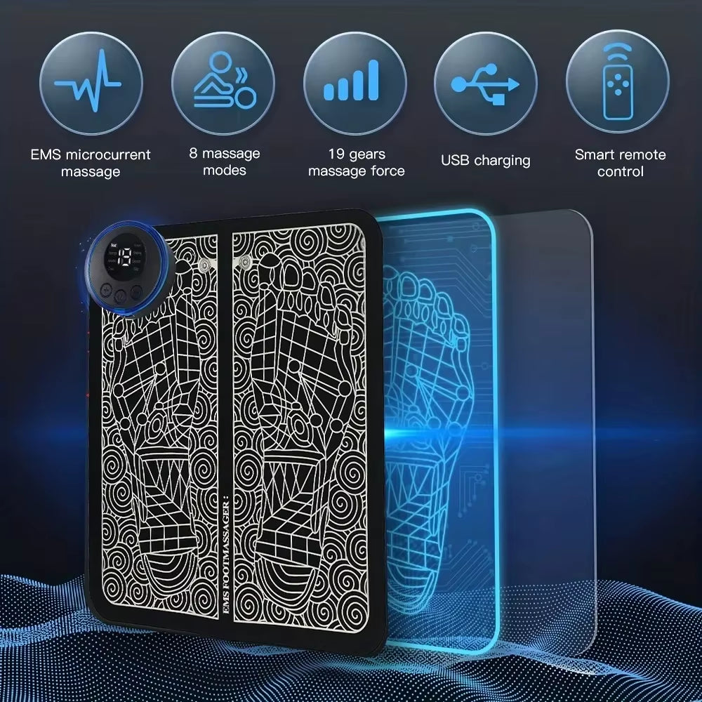 Electric Foot Massager Pad Muscle Massage Relaxation Trainer for Massage Fitness Outdoor Sport Home Family Relax